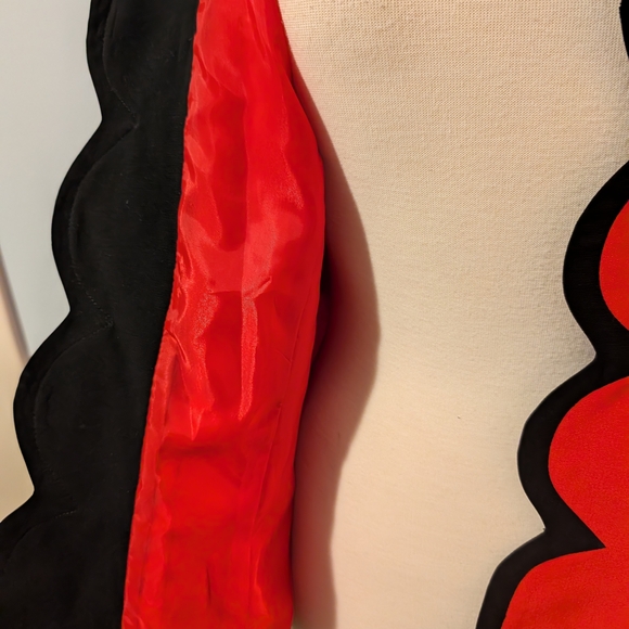 Kasper Red Blazer with Black Accents - Picture 5 of 6